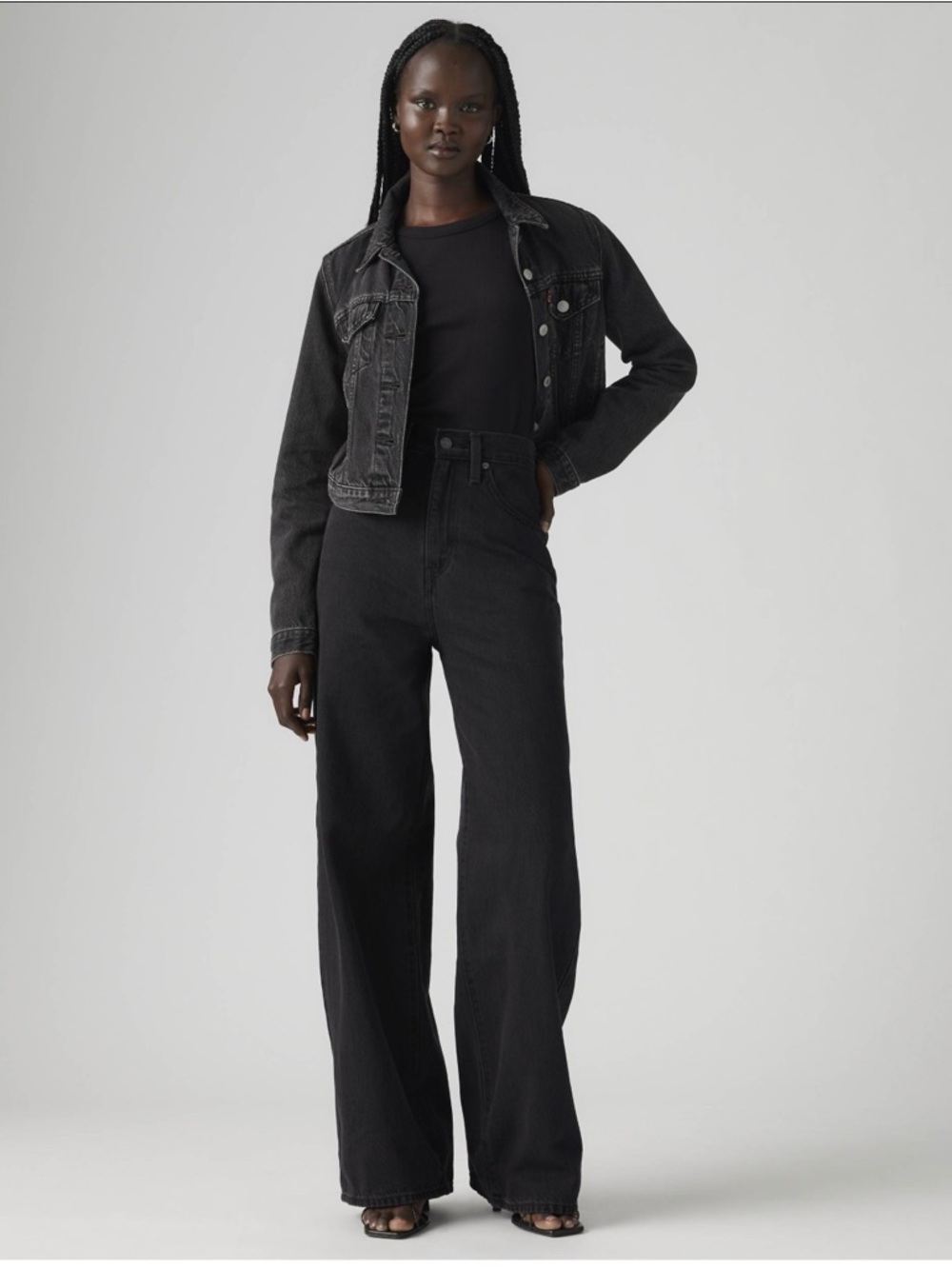 Levi's cinch baggy jeans in black